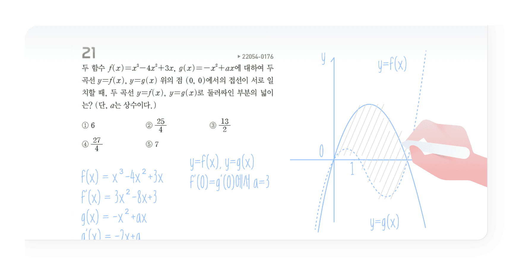 펜슬로 필기하기